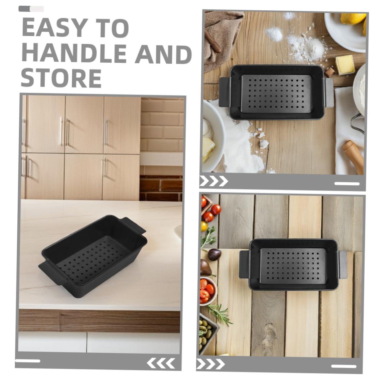 Molde para Tostadas Negro 2 Piezas de Acero al Carbono Antiadherente | Tapa, Apto para Pan de Carne y Pasteles, Uso Doméstico en Horno, Liberación Fácil