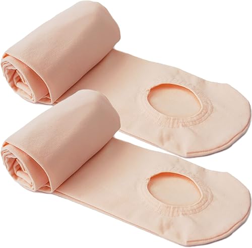 Miniatura 2 de DANCEYOU Mallas de baile para mujer, 2 pares de mallas de ballet convertiblescon pies para niñas, leggings opacos para niños pequeños, niños y