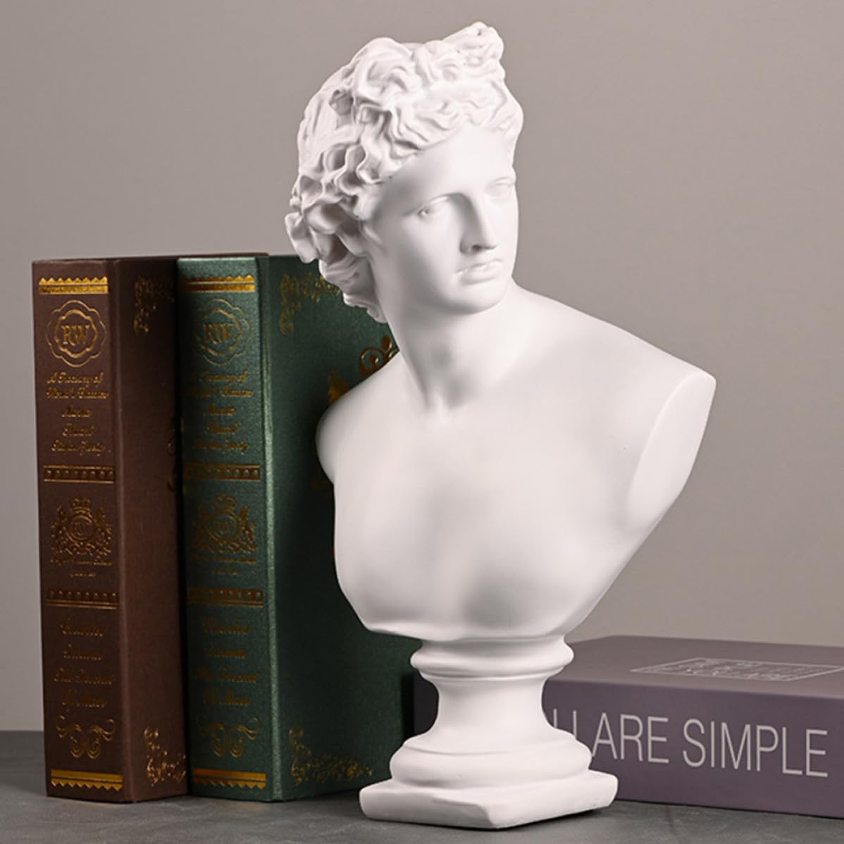 Healifty David Statue aus Kunstharz für Elegante Schreibtischdekoration