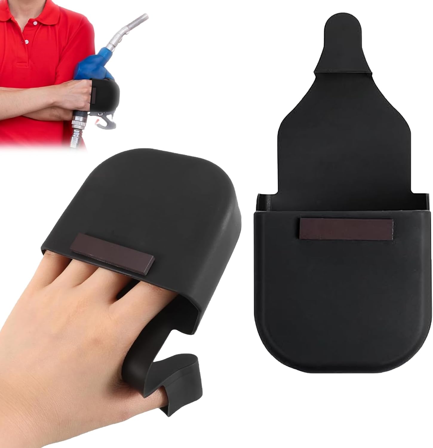 Silicone Gas Pump Glove,Gas Glove,For Gasoline Pump,Silicone Gloves,Propane Gloves,Reusable Magnetic,Magnetic Gas For Car For Gas Handles And Keypads, Black