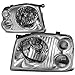 For Nissan Frontier D22 Fiera Hardbody Paladin Pair Chrome Housing Clear Corner Headlight Replacement