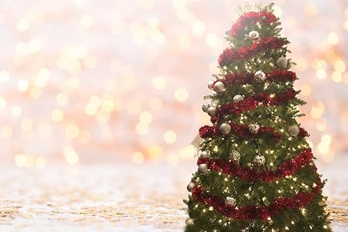 Miniatura 7 de Guirnalda de oropel de 25 pies, perfecta para vacaciones, Día de los Caídos, 4 de julio, Navidad, celebración de Año Nuevo, bodas, cumpleaños,