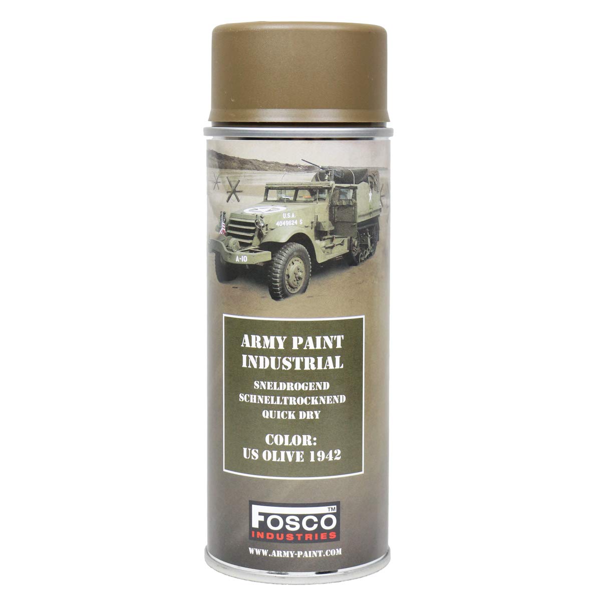 400ml Military Style SPRAY PAINT (Army Spray Paint - US Olive Green) — image 1