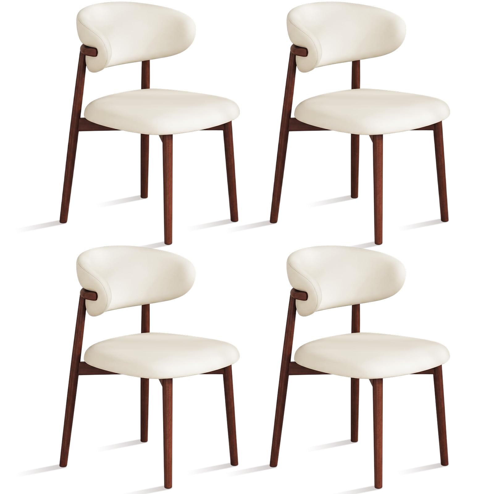 Photo 1 of Mifoci 4pk Leather Dining Chairs