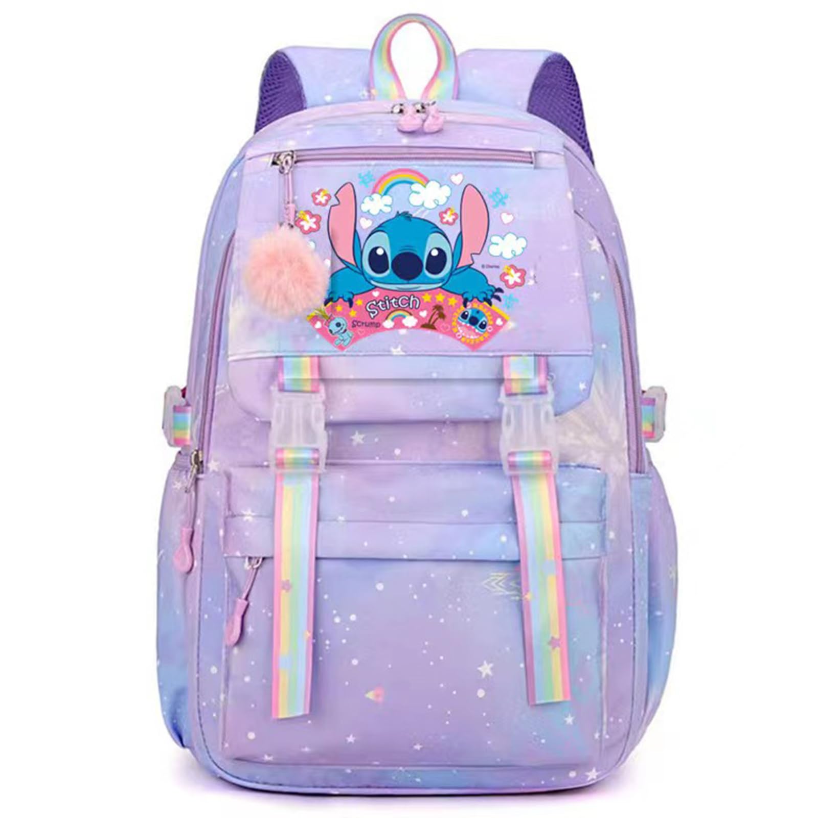 Kirinia Bolsas escolares Stitch para niñas, bonita mochila para niñas