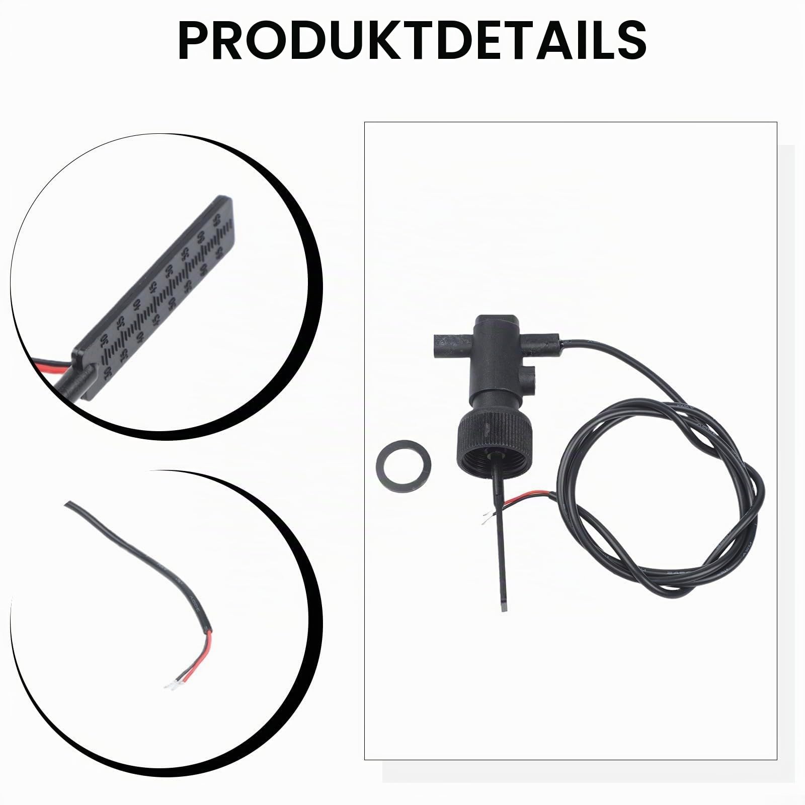 Paddle Flow Switch 100V FS-10 Wasserdurchflusssensor mit einstellbarem Durchflussregler für Wärmepumpe, Warmwasserbereiter und Zentralklimaanlagen, Schwarz