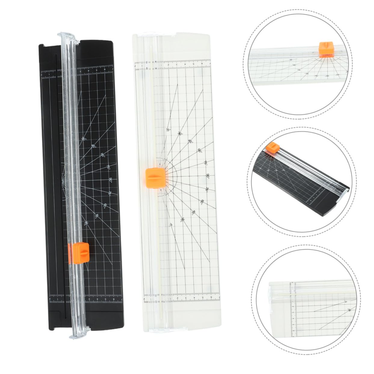 SOIMISS 2 Pezzi Mini Taglierine Carta Portatili Taglio Manuale per Scrapbooking Foto Biglietti e Progetti DIY Compatti e Leggeri per Studenti e Insegnanti