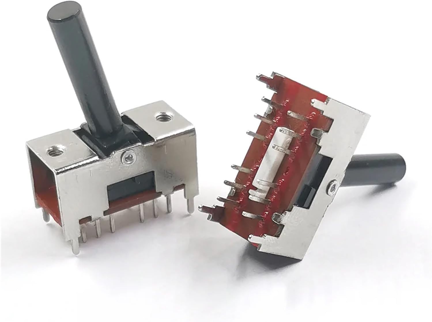 Toggle Switch ON-Off 12Pin Power Button Switch Toggle Switch 12 pin 2-Gear Straight Slide Potentiometer Switch Shaft Length 20MM