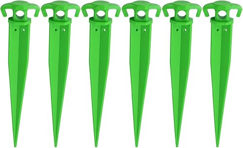 Grip Estaca de tienda de campaña de 11 pulgadas (paquete de 6)  esencial para camping, senderismo, jardinería, paisajismo  tiendas de campaña,