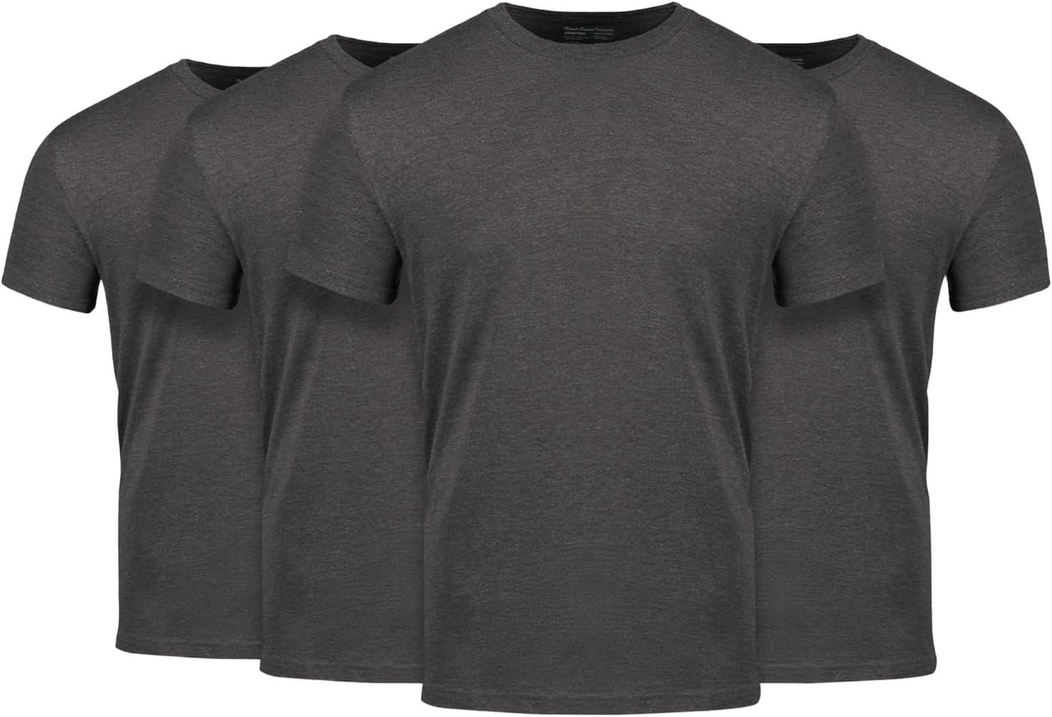 Men's Crew Neck T-Shirts – Short Sleeve, Fitted Style, Soft Cotton-Poly Blend, Tag-Free Comfort