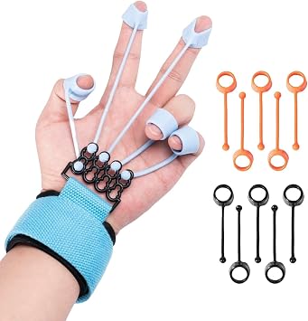 Adjustable Finger Stretcher Physical Therapy, Physical Therapy Equipment 60lbs, 75 lbs Grip Trainer Physical Grip Trainer Hand Grip Exerciser, Finger Flexion Extension Training
