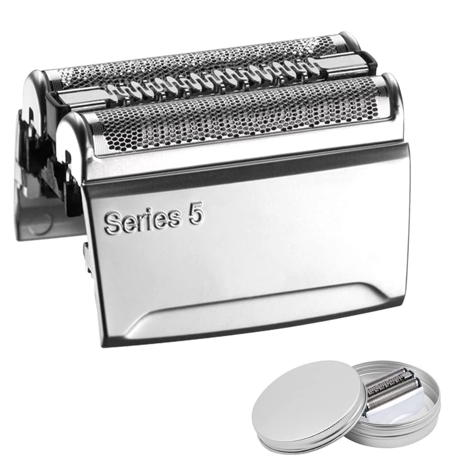 52S Electric Shaver Replacement Head for Braun Series 50S Razor Head Cutter Shaver Foil Cassette Head Replacement Part Compatible with Series 5 Shavers 5020s, 5030, 5030s, 5040, 5040s, 5050