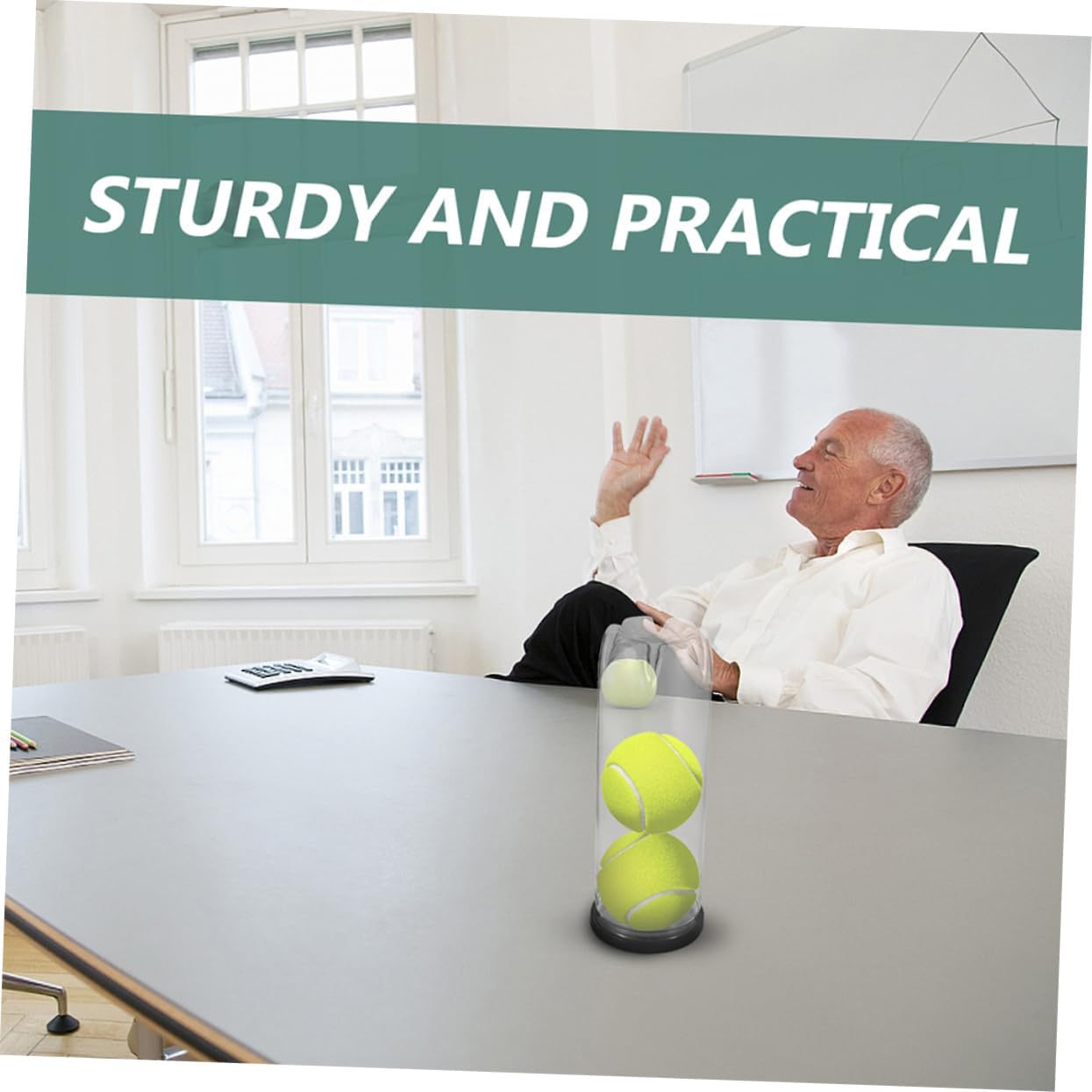 VANZACK Tennis Cylinder Tennis Balls Portable Tennis Organizer Tennis Holder with Lid Baseball Storage Container