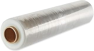 RAYLU PAPER - Industrial Packaging and Palletizing Film, Heavy Duty Plastic Film Paper Roll with High Elasticity for Moving and Shipping Transparent, 1 unit