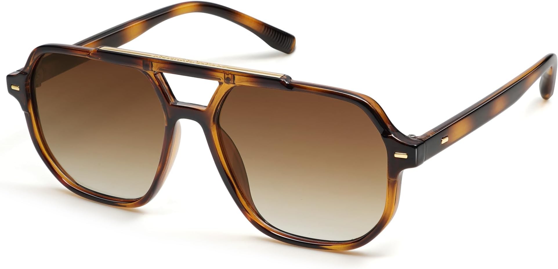 Retro Trendy Aviator Polarized Sunglasses Men Women Vintage 70s Square Stylish Frame Sun Glasses SJ2283