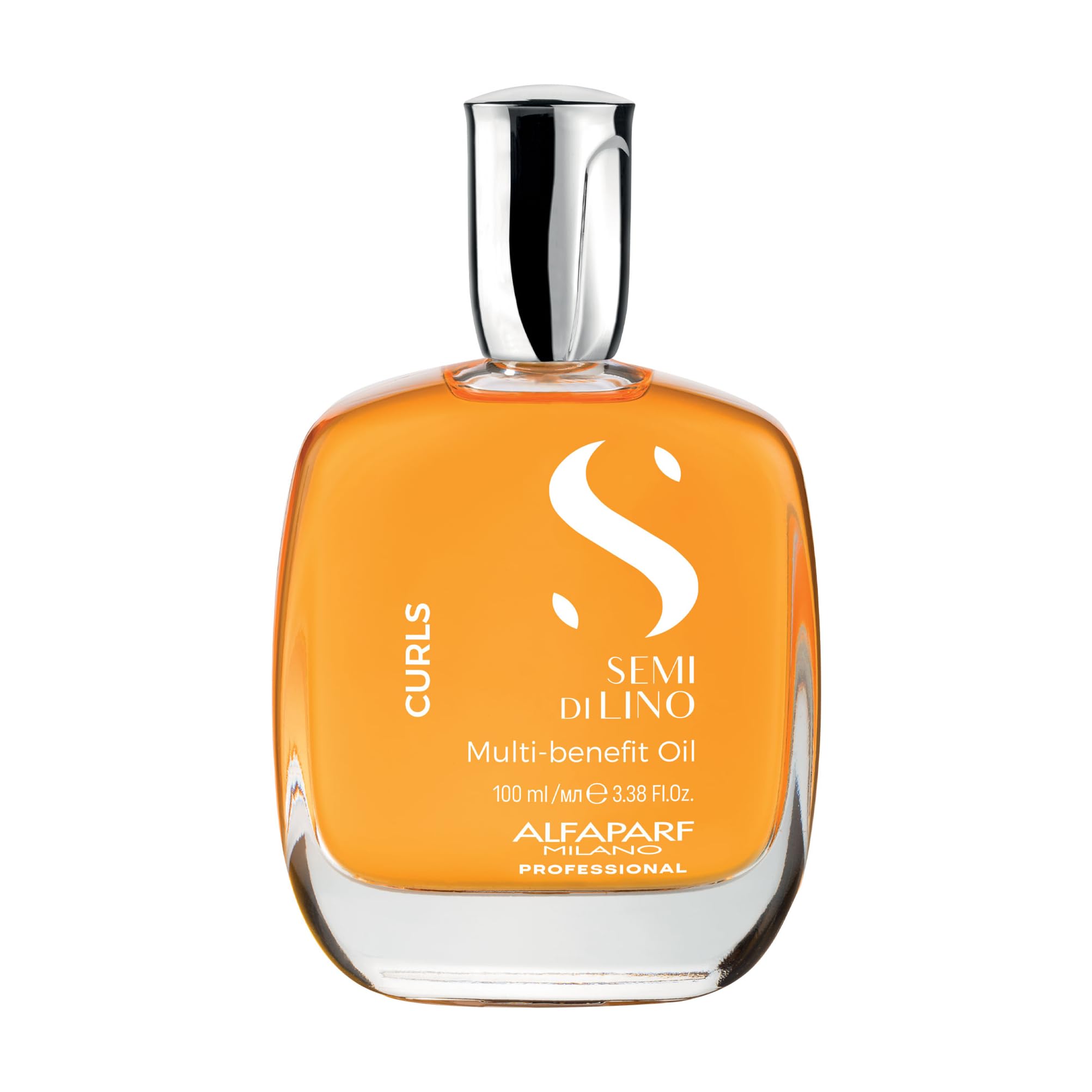 Alfaparf Milano Semi di Lino Curls Nourishing Hair Oil for Wavy and Curly Hair- Lightweight Multi-Benefit Serum - Reduces Frizz - Adds Shine and Hydration - Humidity and Heat Protection - 3.38 fl. oz.
