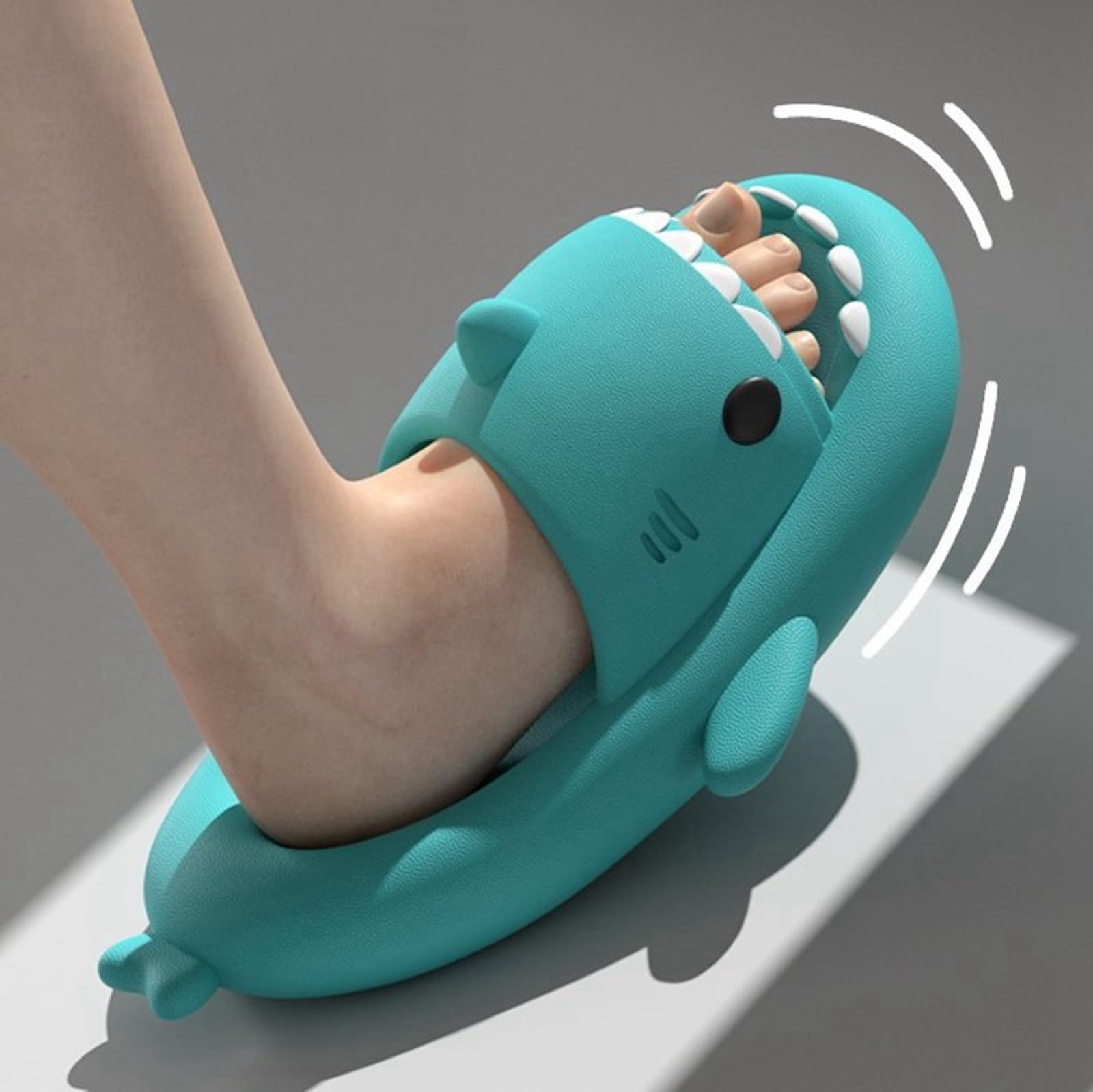 Claquettes Requin Femme Homme Shark Slippers Chaussons Requin Confortable Tongs Sharky Slides Unisexe Taille EU 36-47