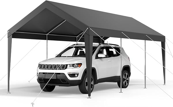 VEVOR Carport Abri de Voiture Robuste 3,05 x 6,09 m
