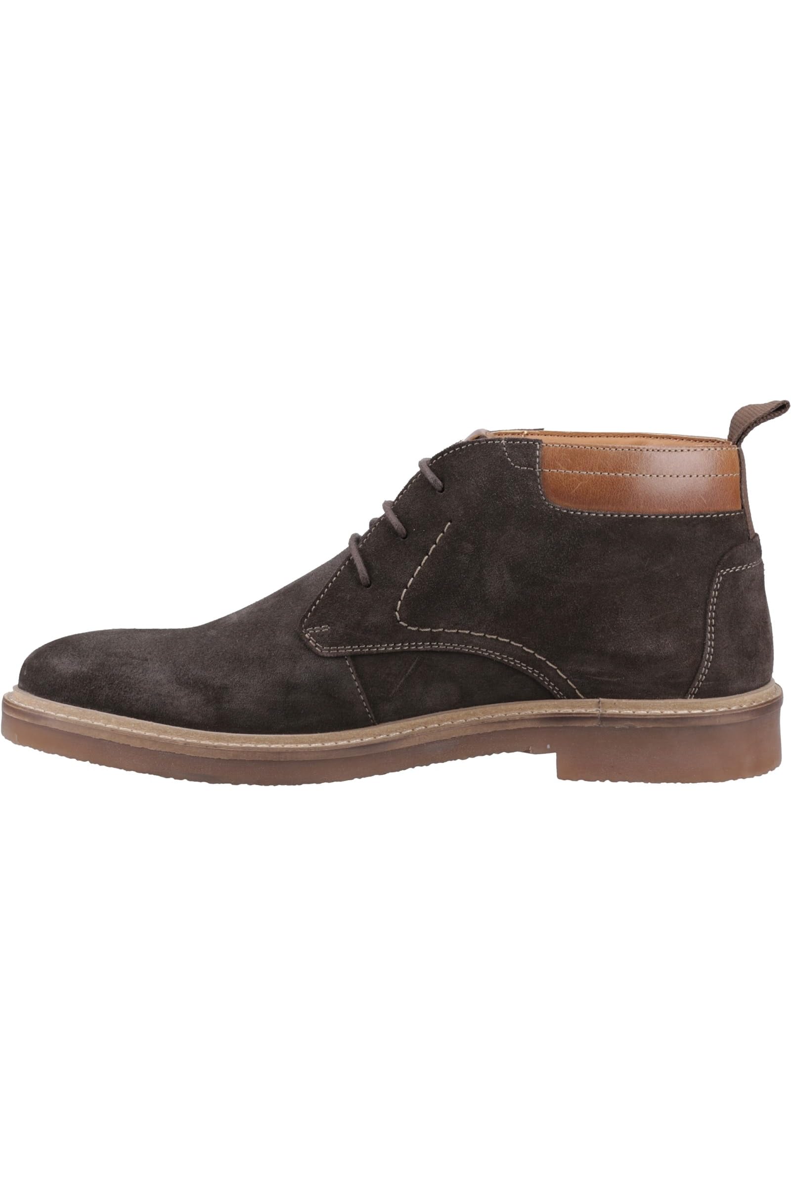 Hush Puppies Men's Chocolate Suede Gideon Chukka Boots Colour: : Size 7