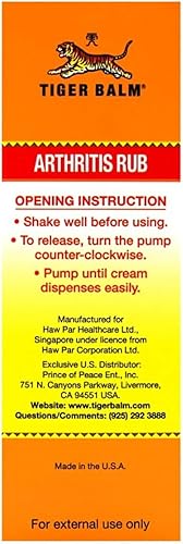 Miniatura 5 de Tiger Balm Artritis Frob 4 oz  Crema para alivio muscular y articulaciones para uso con artritis reumatoide y túnel carpiano  eficaz para aliviar