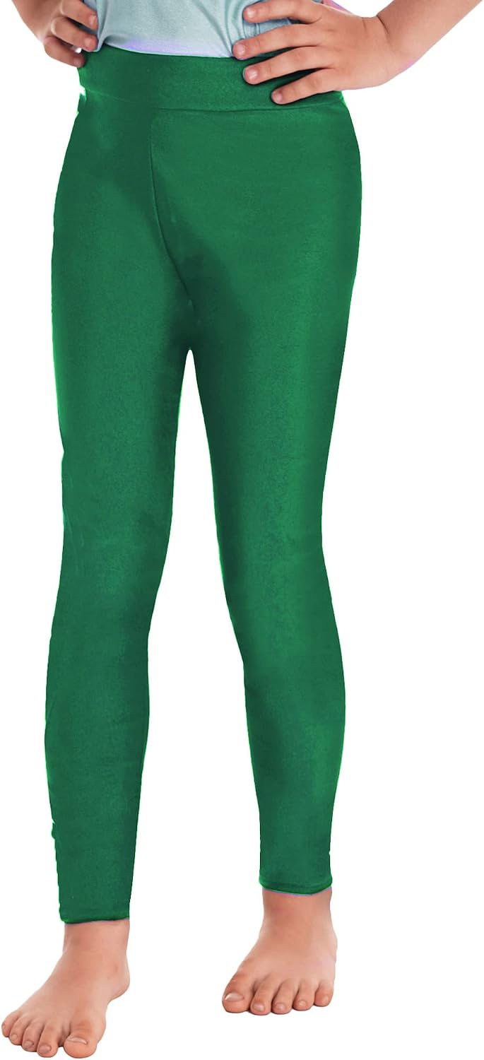 Kids Girls Gymnastic Leggings Ballet Dance Pants Active Yoga Skating Skinny Tights Running Workout Trousers