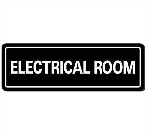 Miniatura 12 de Letrero mecánico para habitación – Letrero de habitación de equipos, material acrílico duradero de alta calidad, autoadhesivo súper fuerte, Negro -