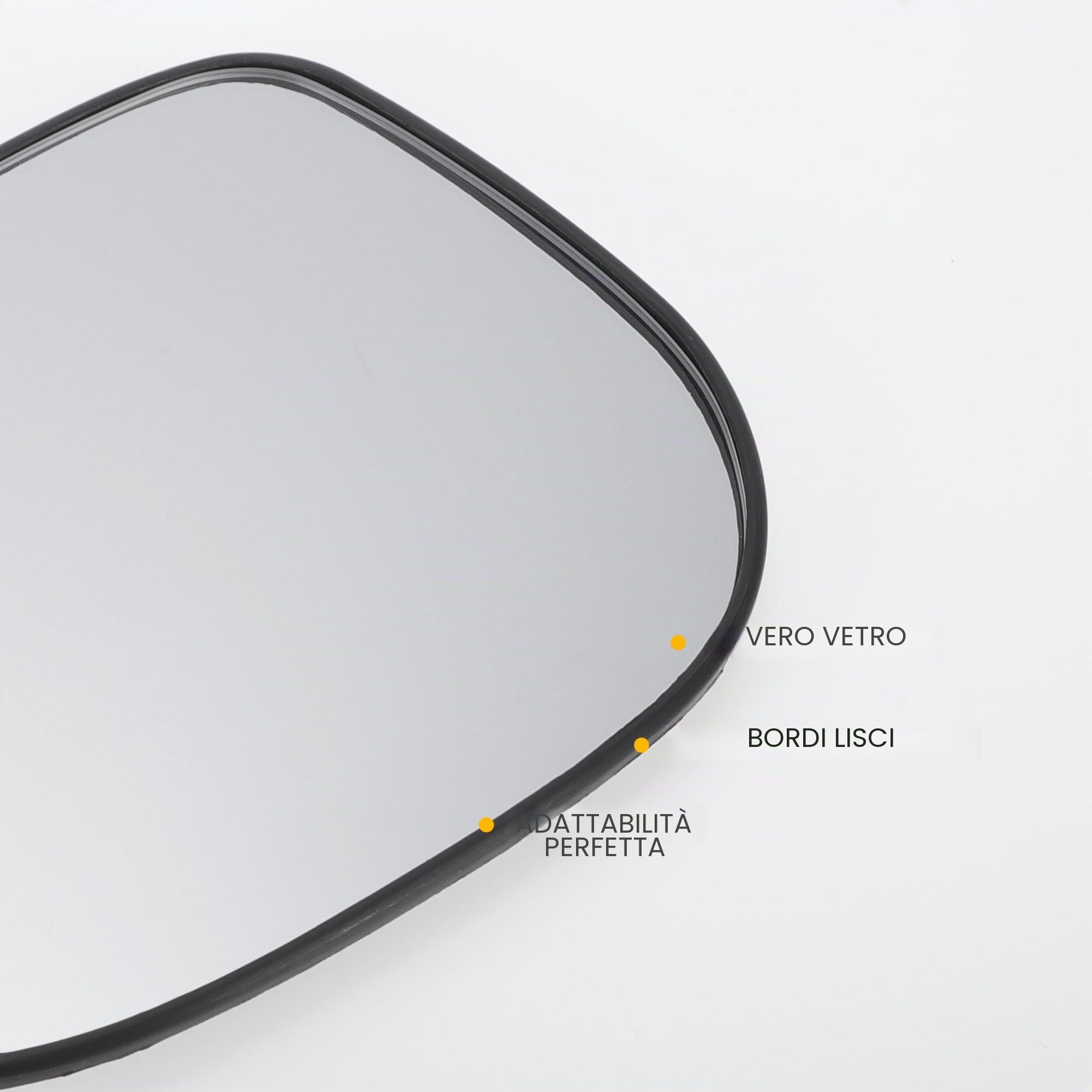 QUARKZMAN Vetro Retrovisore Sinistro Riscaldato Per Honda JAZZ 08-15 1Pc