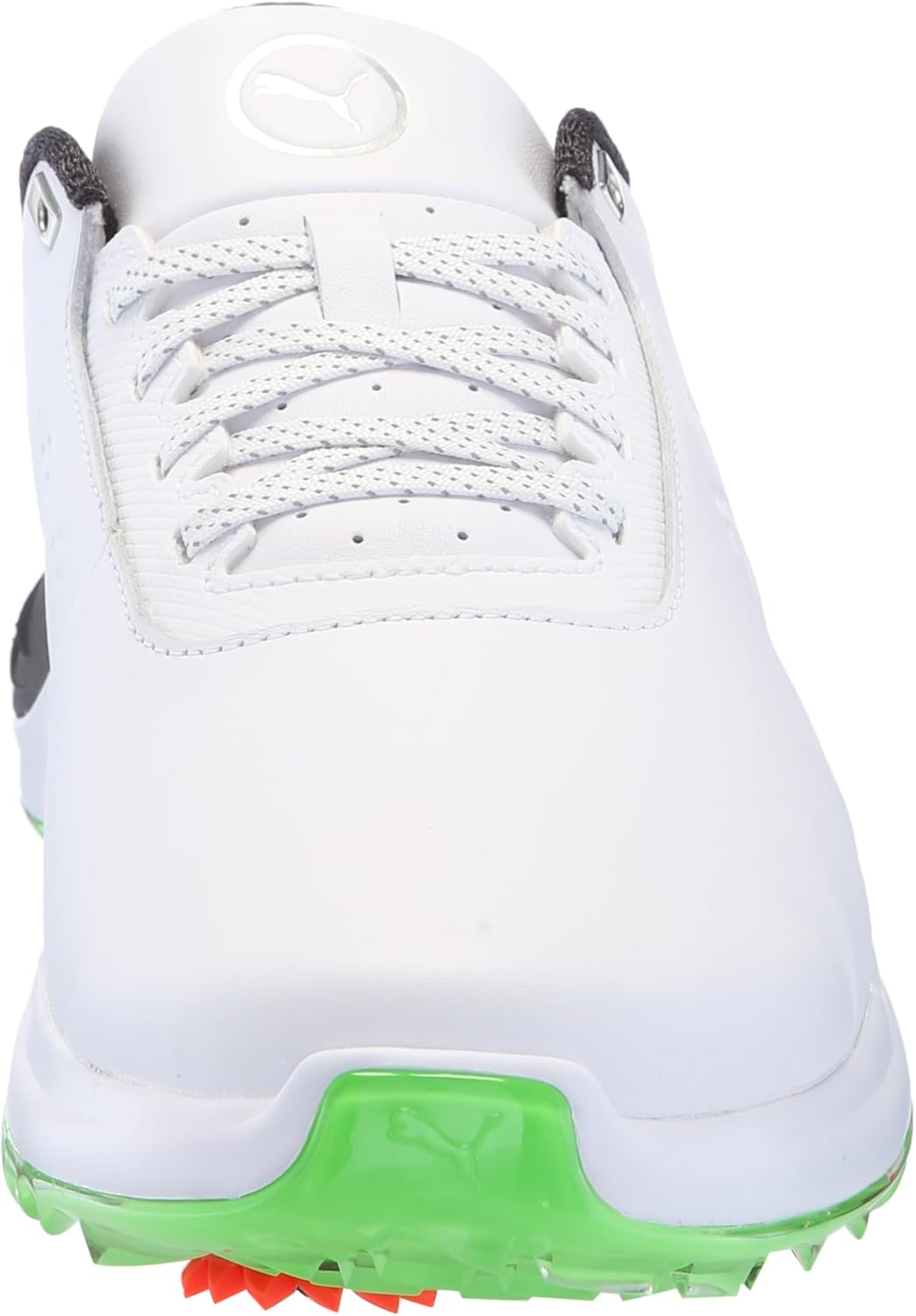 pumagolf Men's PHANTOMCAT Nitro Sneaker, White- Black-Fluro Green PES, 9.5 Wide