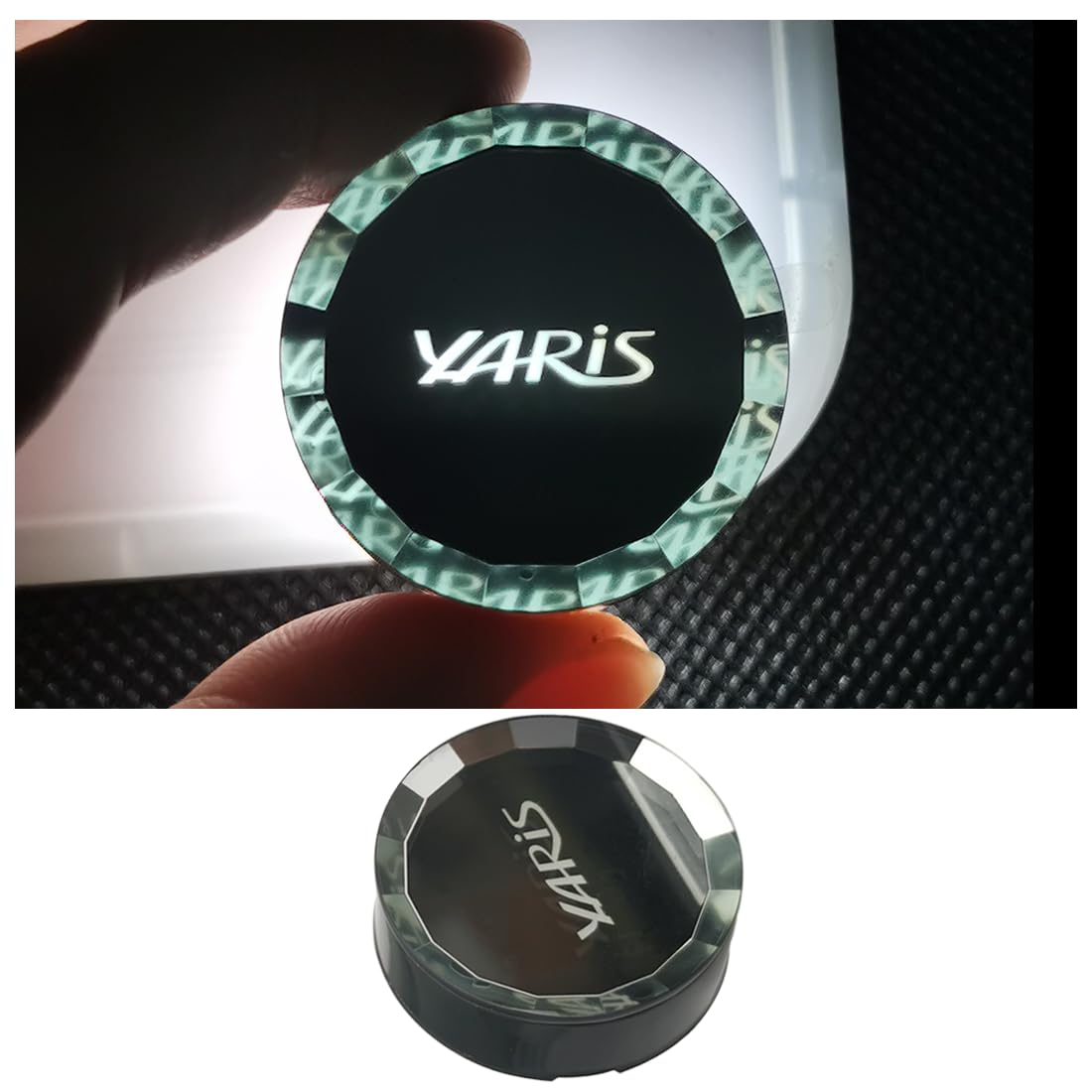 エンジン スタートカバー YARIS ヤリス 210系 10系 に適用 スタートボタンカバー 水晶風専用設計内装パーツ