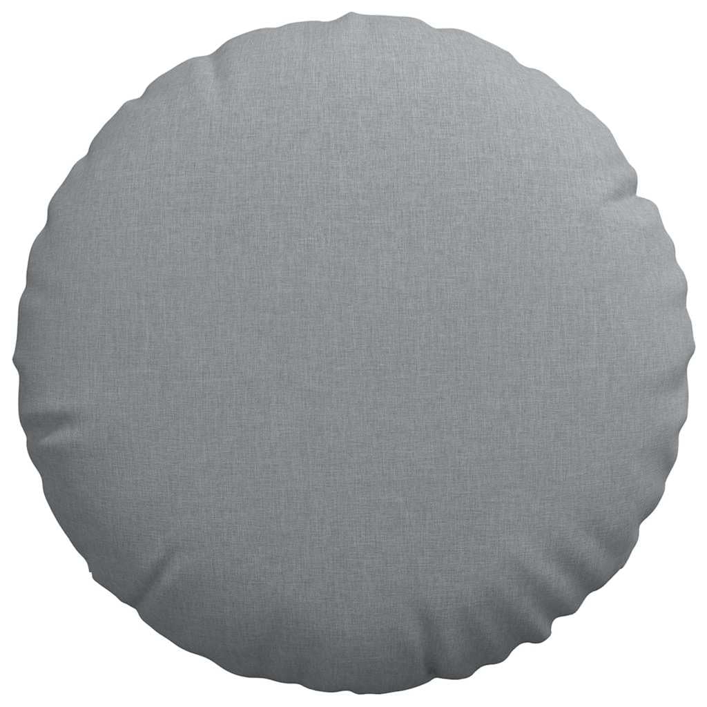 Poduszki do siedzenia 2 sztuki jasnoszary 60 x 60 x 21 cm tkanina | Wypełnienie z włókien, poszewki na poduszki, można prać w pralce, zamki błyskawiczne, do salonu sypialni