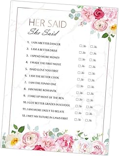 NUSITOU Cartão De Jogo 20Pc Festa De Despedida De Solteira Jogos De Festa De Noivado Cartões De Jogo Adereços De Noiva De Casamento Cartões De Jogo Nupciais Cartões De Jogo De Casamento