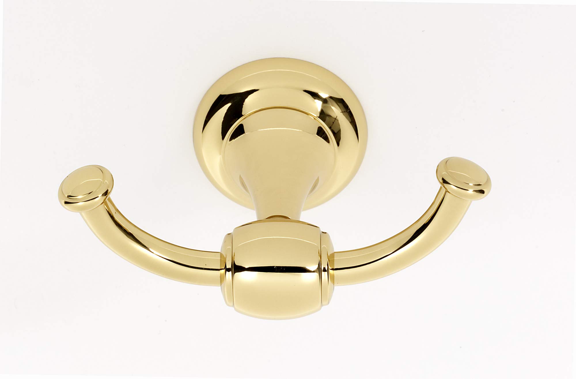 AlnoCreations Royale Collection Double Robe Hook -a6684-pb- Polished Brass