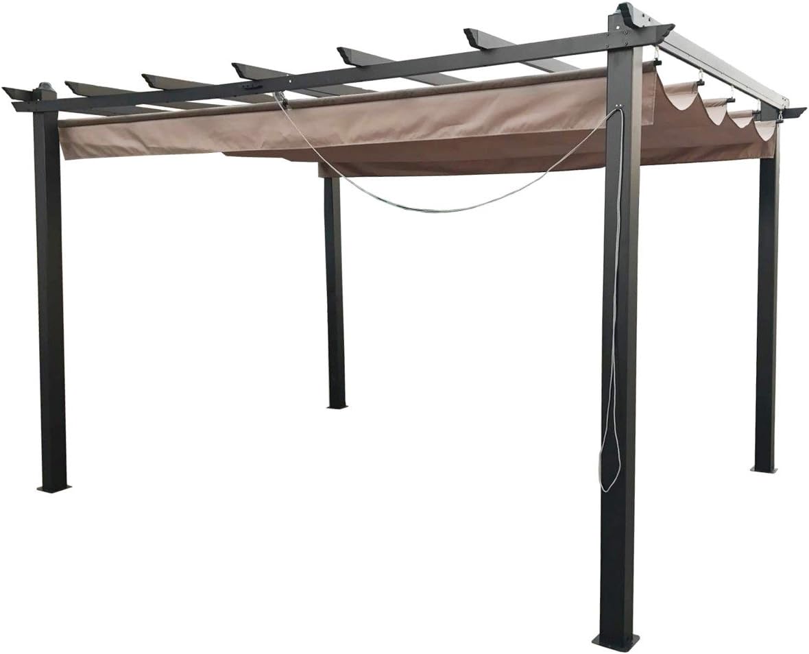 glendale GL1360 3 x 4 m Seville Mocha Gazebo - Grey