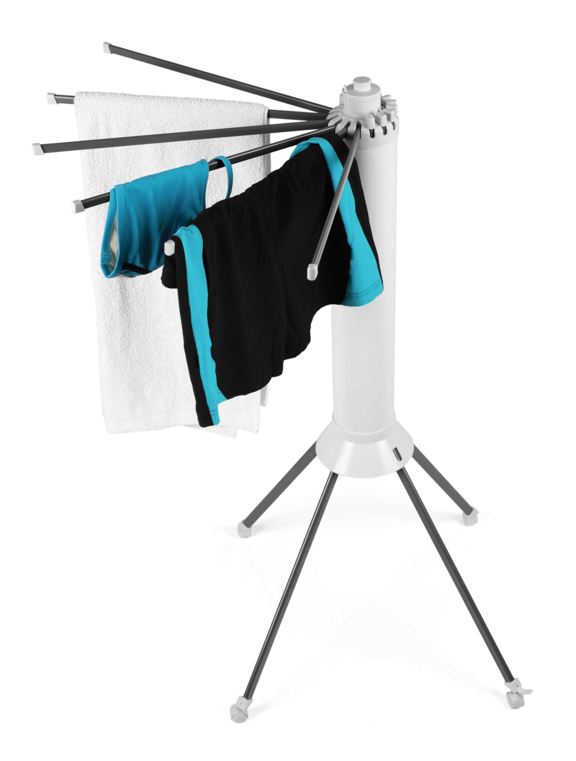 EASYmaxx - Tendedero de Ropa abatible 800 – Plegable, de Montaje Variable con 16 Brazos | Tendedero con Sistema | Individualmente Adaptable al Espacio y cantidad de Ropa | Ahorra Espacio y es Estable
