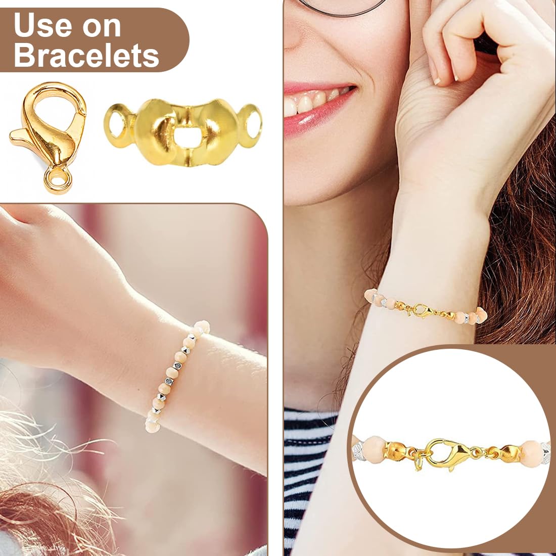 Shimmerz Biegeringe Set 968 Teile - Schmuckzubehör Gold & Silber Mit Verschlüssen