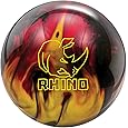 Brunswick Rhino Bowling Ball, Red/Black/Gold, 15 lb