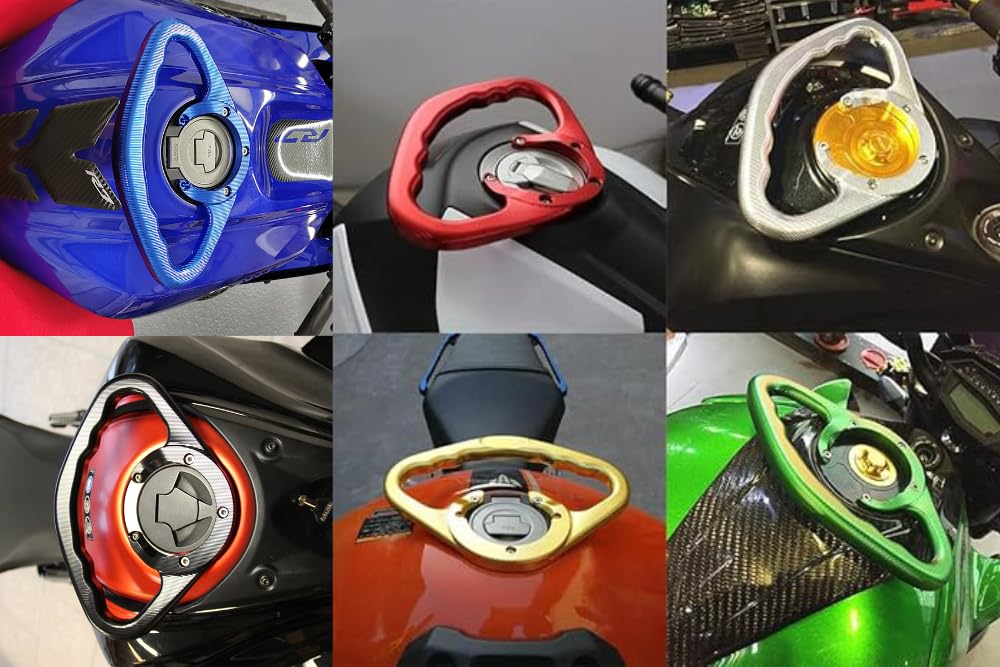 avdb-Moto Poignée Passager Compatible avec KTM RC 390 2014-2020, RC 200/250 2014-2020, RC 125 2014-2021, Duke 125 DUKE125 2011-2016, Duke 200/250 2012-2016, Duke 390 DUKE390 2013-2016 (Orange)