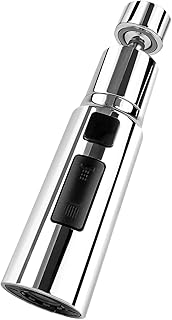 Kitchen Tap Spray Head 360° Swivel Spout FM22M24 Kitchen Sink Tap Spray Attachment Head with 3 Modes,Tap Extender for Kitchen Sink Replacement Faucet Booster Filter,Tap Aerator Tap Adapter Accessories