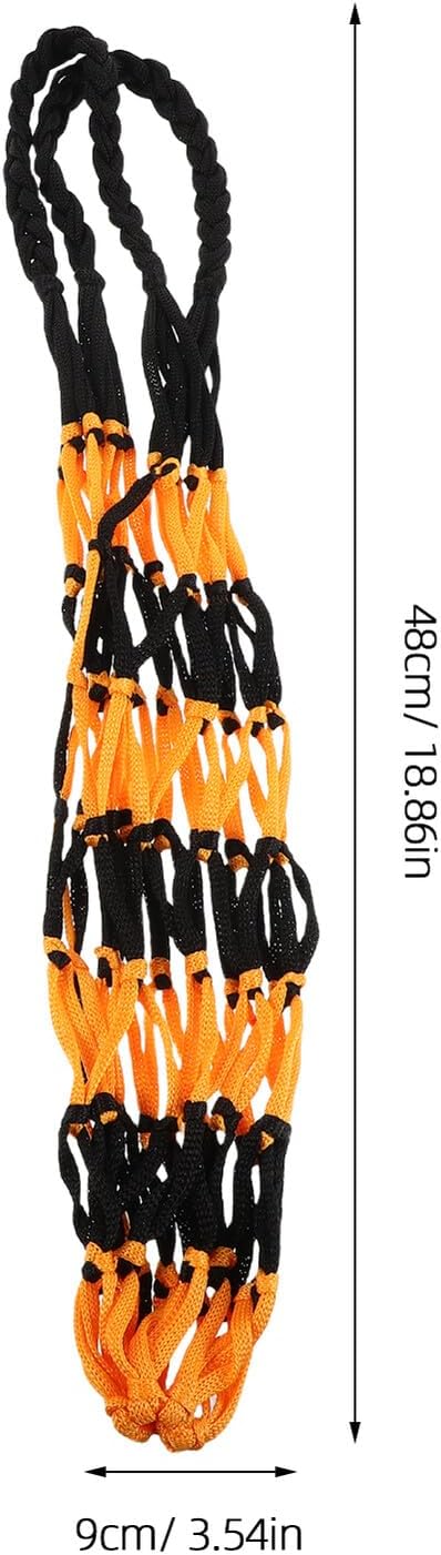 Ciieeo Basketball Storage Net Bag and Soccer Ball Carry Bag Set 4pcs with Spike Holder for Football and Volleyball Sports Equipment