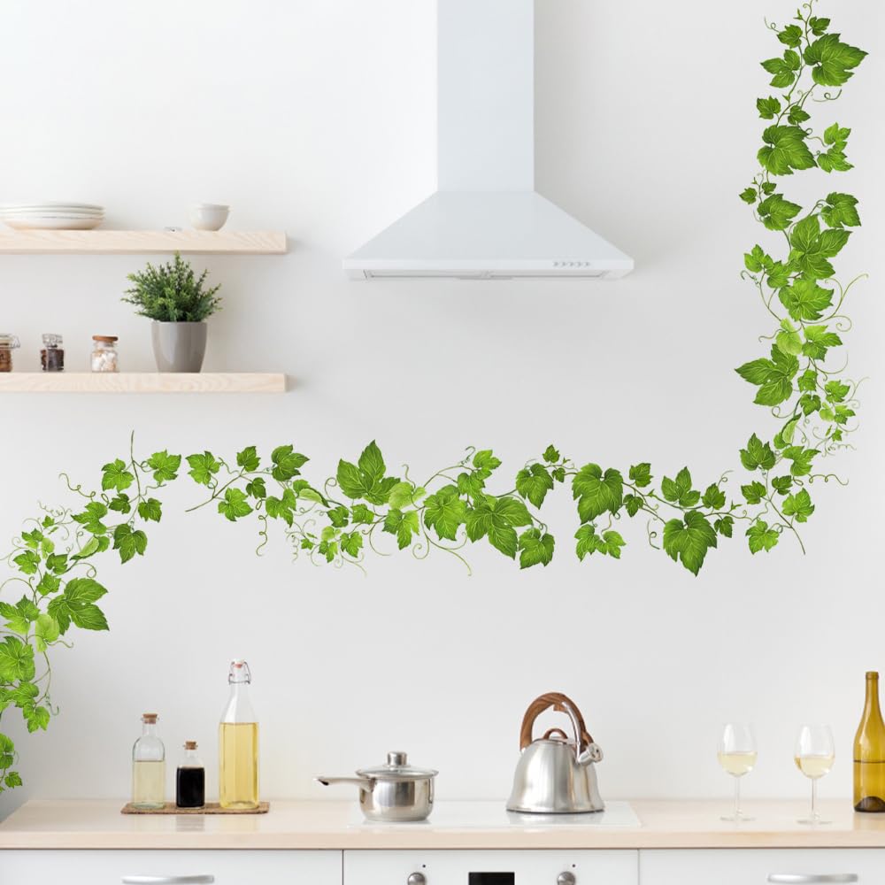 milaosk Efeu Wandtattoo Lnge 1,74 M Wandaufkleber Grser Bltter Rebe  Pflanzen Grne Selbstklebend Wandsticker Modern Wanddeko Kche Wohnzimmer  Schlafzimmer Bad Flur Aufkleber (3er Pack) : Amazon.de: Baumarkt