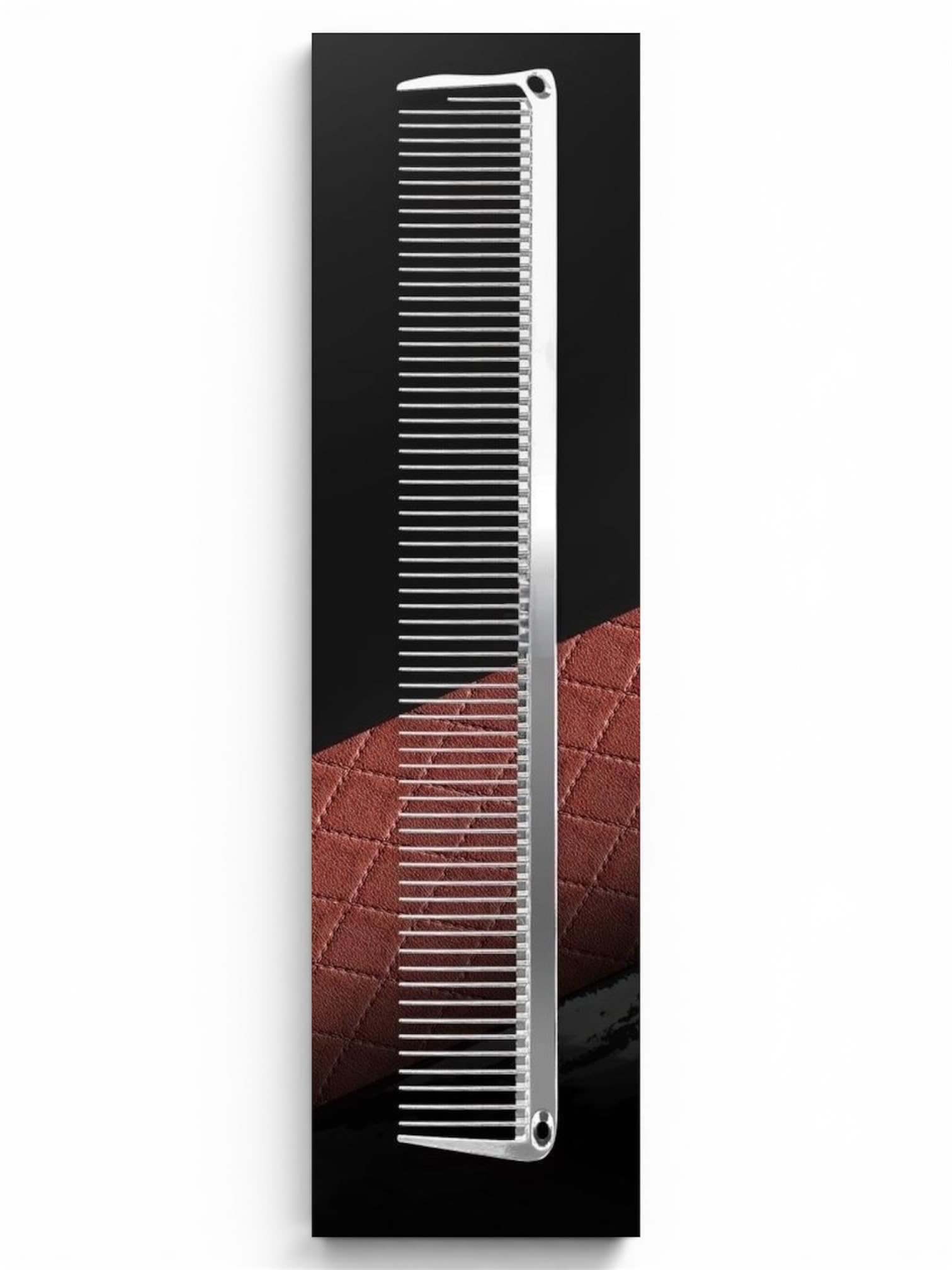Hair Styling Comb, Metal Combs For Hair Men and Women,Space Aluminum Stainless Steel Anti-static Sparse Haircut Comb Beauty Tool (Classic Straight Comb)-image-19