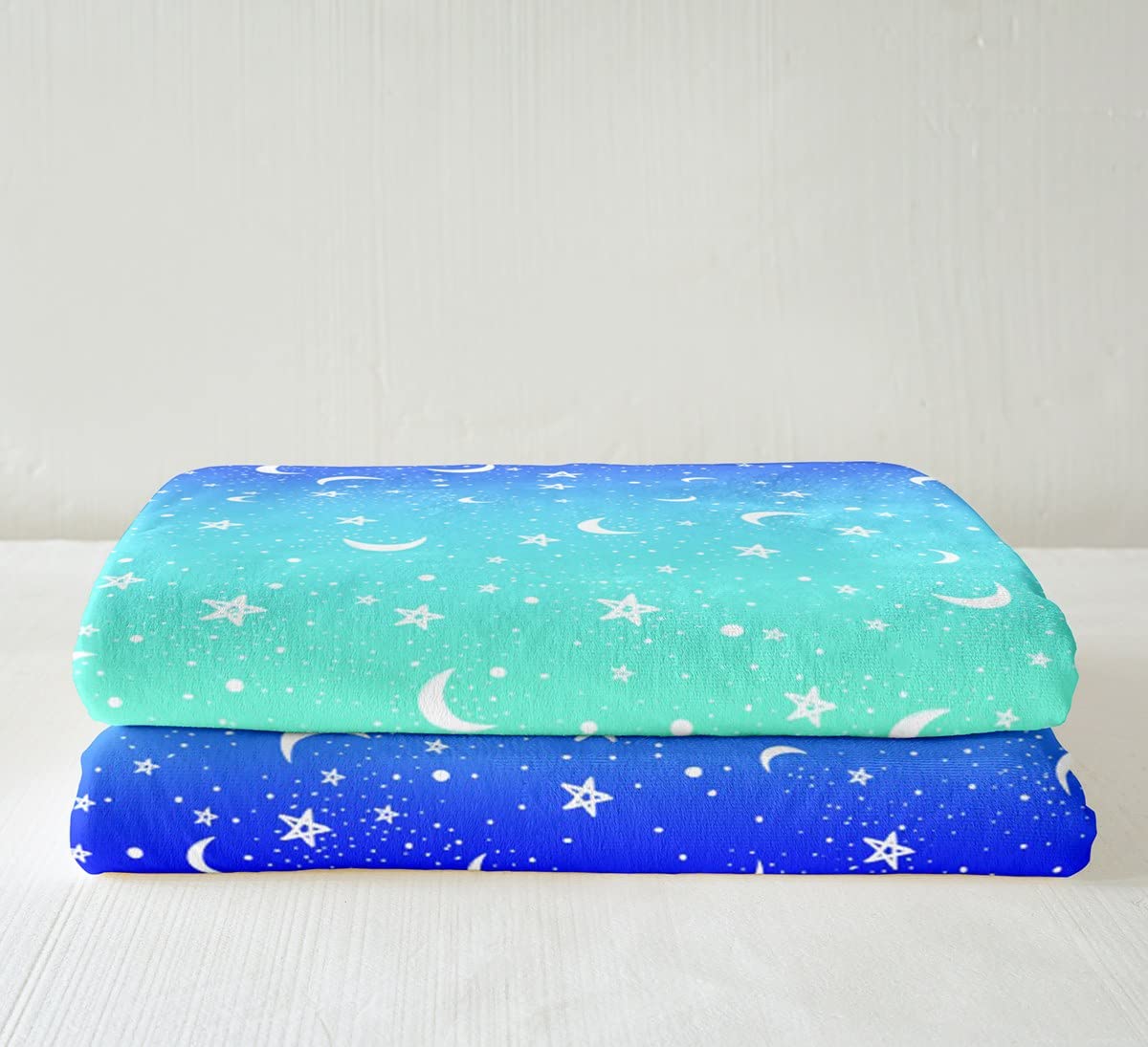 Coperta in pile con motivo a tema galassia, per bambini, ragazzi, ragazze, universo, cielo stellato, in pile, coperta sfocata, per divano letto, 150 x 150 cm