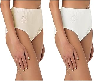 Dahab Womens Set Of 2 Pieces Elastic Waist Brief Briefs (pack of 2)