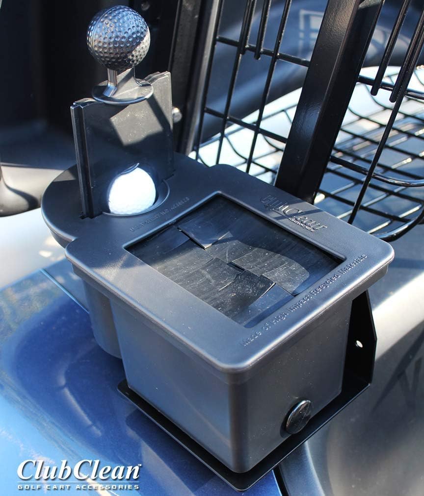 Club Clean - Ball and Club Cleaner with Universal Bracket for Golf car : Golf Cart Accessories : Sports & Outdoors