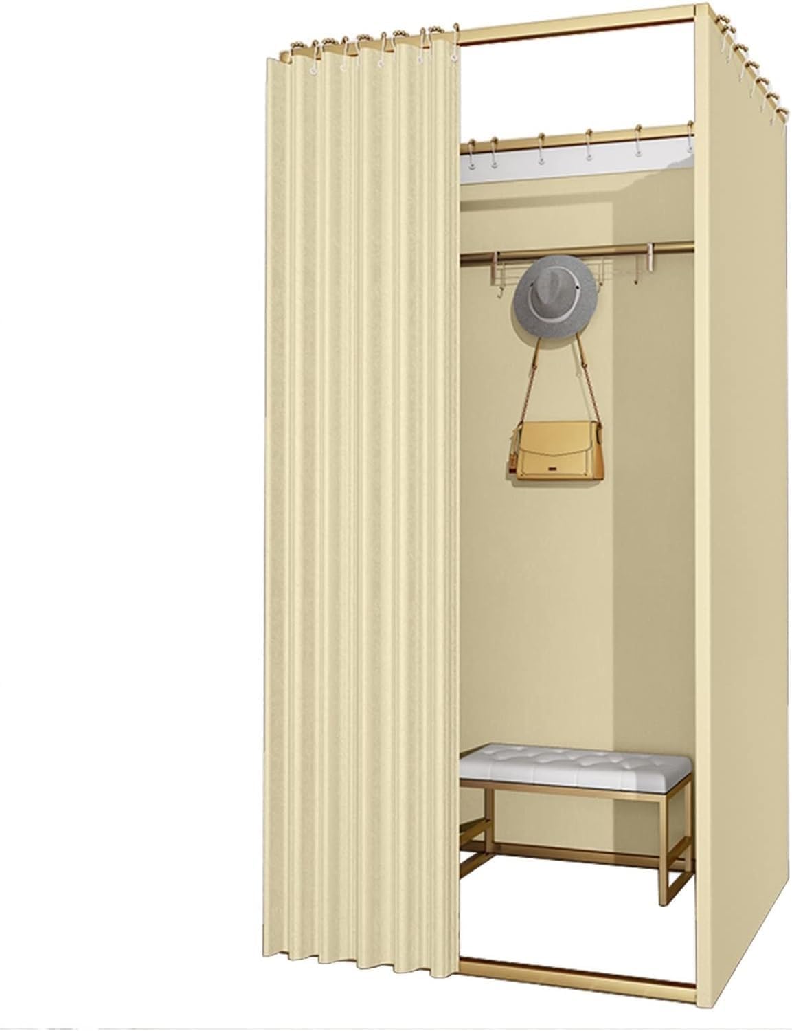 Vestiaire facile pliable pour solution cabine d'essayage sans travaux