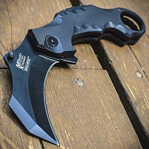 8" Spring Assisted G'Store Open Folding Pocket Knife Karambit Claw Combat Tactical