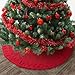 Mr. Pen- Christmas Tree Skirt 48 inches, Red Knitted Christmas Skirt Tree, Xmas Tree Skirt, Christmas Skirts for Xmas Trees, Skirt for Christmas Tree, Christmas Tree Skirts 48 Inch