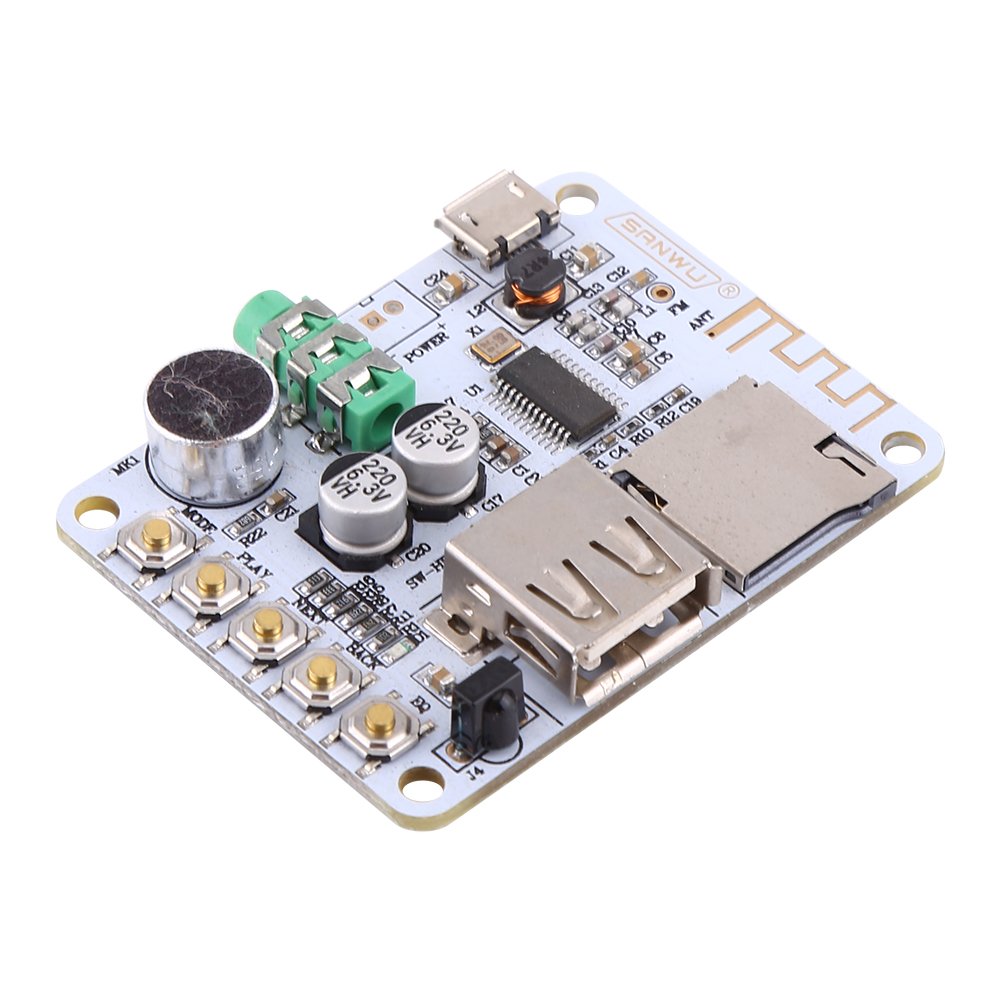 Scheda Amplificatore Stereo Scheda Ricevitore Wireless Bluetooth con Decoder MP3 USB FM WMA WAV FLAC Player con Telecomando