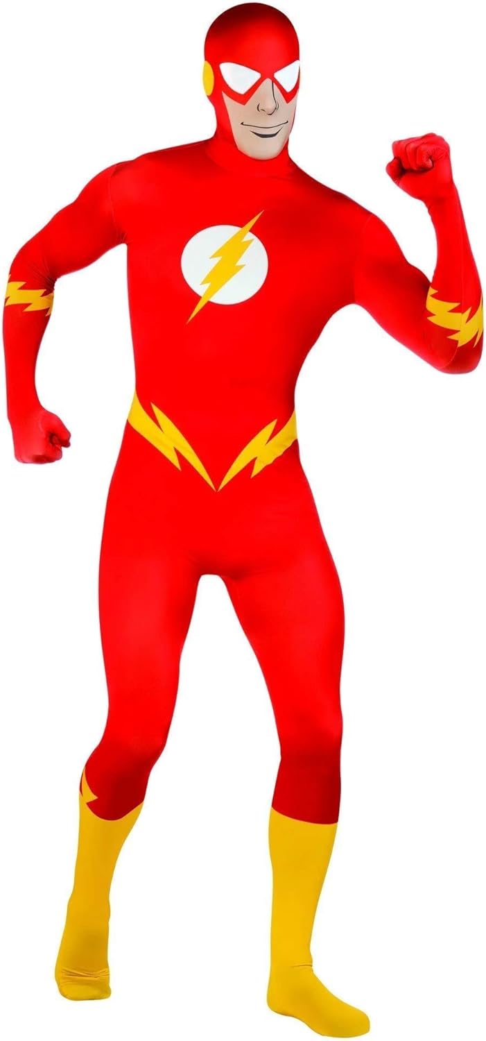 Rubies' Costume Co Dc Comics Adult The Flash Second Skin Zentai Super Suit