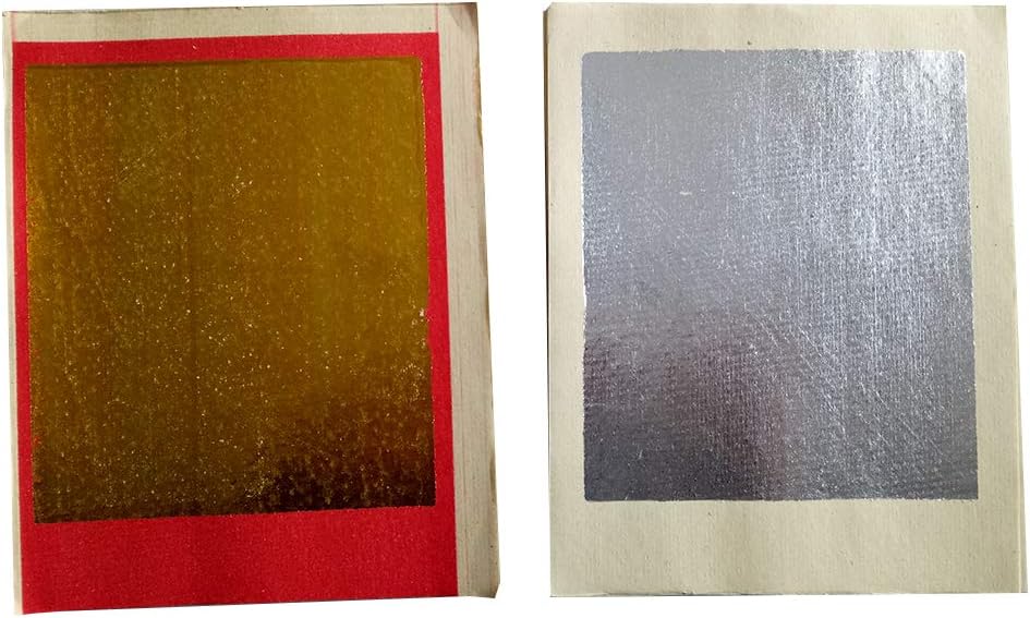 Chinese Joss Paper - Gold & Silver Foil, 90 Sheets, 6.6 x 5.3 Inches, Rectangular, Bamboo Paper, For Ancestral Worship & Festivals